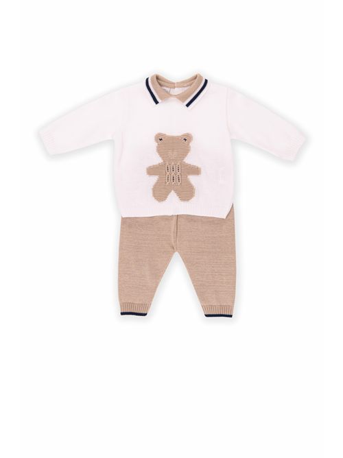 Tutina 2 pezzi in cotone MARLU' | EB5550BIANCO NOCE BLU